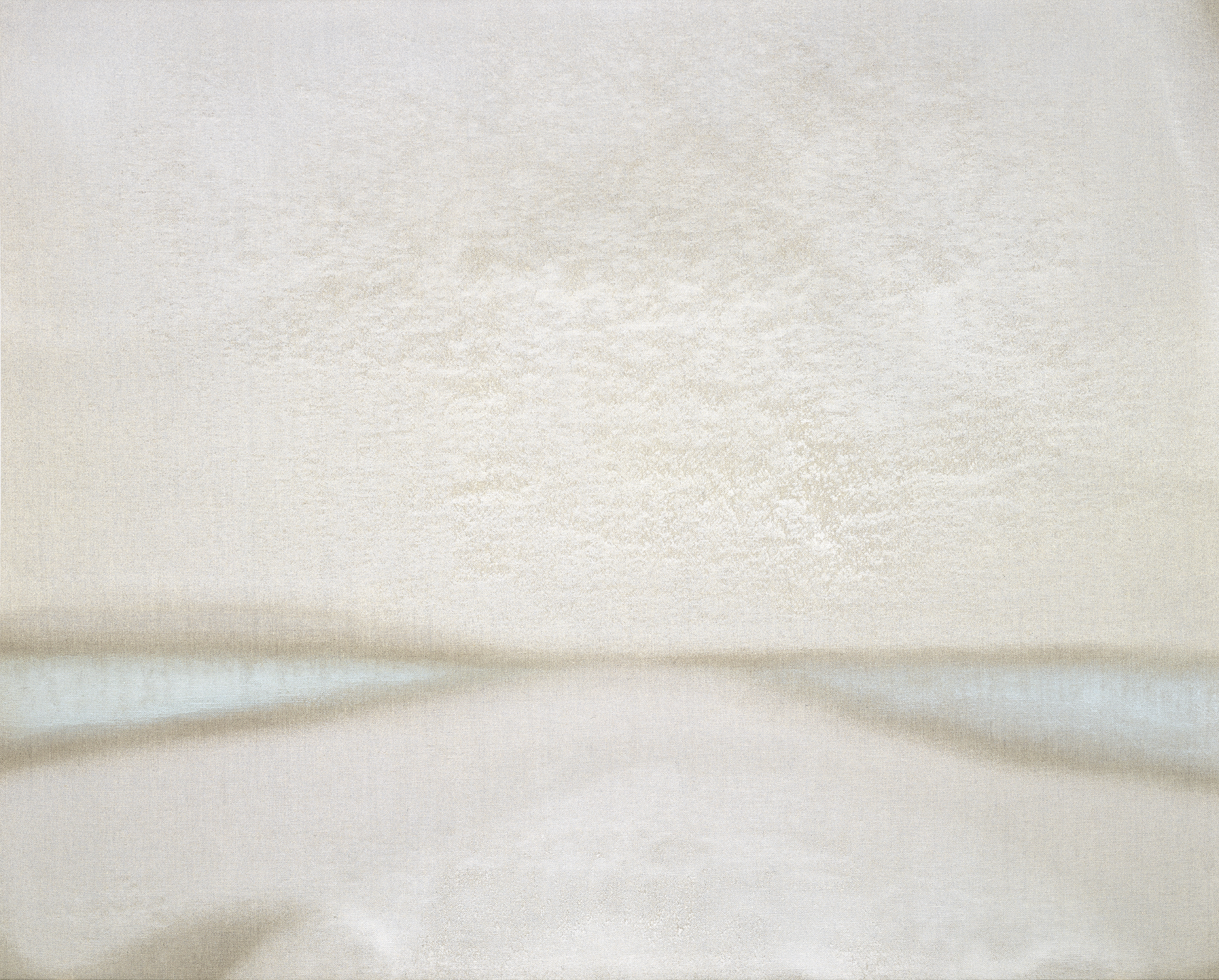 Untitled (White), 2018. Oil on Linen, 48" x 60”.